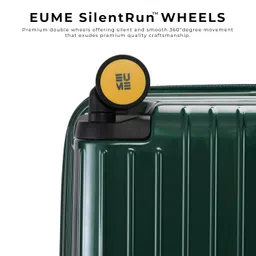 eume Trunk Check in Trolley Bags for Travel Medium Size | 66cm to 74cm Expandable Trolley Bag | Polycarbonate 8 Silentrun Spinner Wheels Suitcase | Premium Trolley Bags for Travel (Charcoal Black) image 5