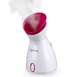 Lifelong LLS45 Warm Mist Facial Steamer, With UV Sterilisation, Cough, Cold and Moisturising Face Steamer, Skin Care Humidifier Atomizer for Sauna, Salon, Unclog Pores (1 Year Warranty, Pink) image 1