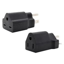 LOOM TREE® 6xPortable 110-120V to 220-240V Plug Adapter Black 5-15P to 6-15R | Yard Garden & Outdoor Living | Gardening Supplies | Hydroponics & Seed Starting | Grow Light Parts & Accessories image 4