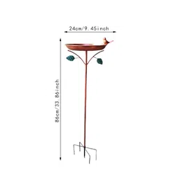 ATORSE™ Garden Bird Bath Birdbath with 5 Prongs Base Stake for Outside Backyard Lawn|Home & Garden | Yard, Garden & Outdoor Living | Bird & Wildlife Accessories | Birdbaths image 3