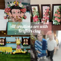 Krafters Attic Air Dry Clay | Set for Modelling and Sculpting, Art and Craft | for Artist and Students (White, 100 gm) image 2