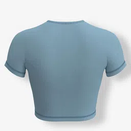 sfytt Women Gym Crop Top Athletic Yoga Short Sleeve Fitness Tight Tee Outdoor Workout Cropped Tank Tops image 5