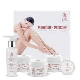 IHA Herbal Manicure and Pedicure Kit - Soothing and Refreshing Pedicure Manicure Spa Kit, Hand and Foot Care Cream Kit (Combo of 5) image 2
