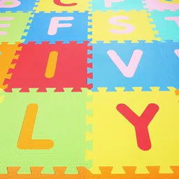 fitness mantra Fitness Mantra® Alphabet and Number Mini Puzzle Mat for Kids Learning & Fun Purpose[Suitable for Above 2 Years Children][36 Pcs.][Play is The Highest Form of Learning] image 4