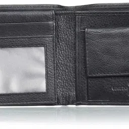 justrack Boys Dark Black Color Genuine Leather Money Purse (LWM00207-JT_9) image 4
