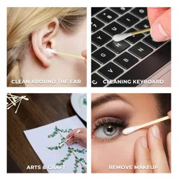 Boonboo Cotton Swabs | 400 Count Bamboo Cotton Buds | Plastic-Free | Biodegradable & Sustainable image 4