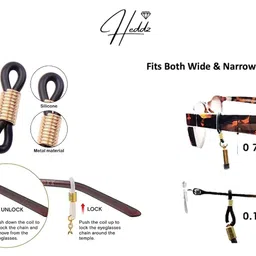 heddz Glass Beaded Spectacle Chain - Lanyard Chains And Spectacle Holders - Beaded Eye Glasses Chain Eyeglass Holders - Spectacle Chains and Beaded Cords for Women image 5