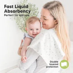 keababies 6-Pack Baby Burp Cloths for Baby Boys and Girls - Organic Cotton Burp Clothes for Baby Boy, Burp Clothes for Baby Girl, Burping Cloths for Babies, Newborn Burp Cloth, Spit Up Rag, Baby Rags (Neutrals) image 2