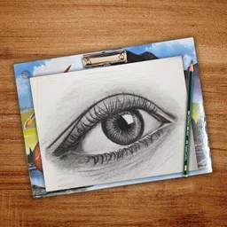 generic Hi Tech Sales,Excellent Quality Examination Pad || Wooden Drawing Board for Kids/Students, Girls & Boys || Stainless Steel Clip, Plain MDF Hard Board Writing Pad(A3 Size) (Green) image 3