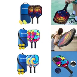 Fashion My Day Pickleball Racket Set Includes 2 Rackets 4 Balls for Beginners or Pros Patio Red | Racquets | Tennis | Tennis & Racquet Sports image 4