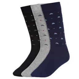 creature Men's Cotton Calf Length Formal Socks(SCS-11.3|Pack of 3 Pairs) image 1