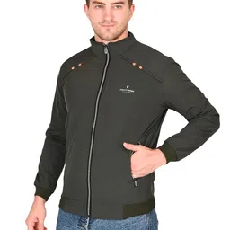 youth ride Men's Lightweight Single Layer Windcheater Jacket | Full Sleeve Red Solid Men Casual Jacket image 3