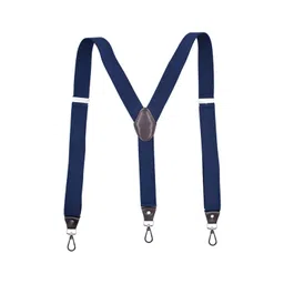 loom tree Fashion Men's Suspenders Pants Adjustable Unisex Adjustable Y Back Blue image 5