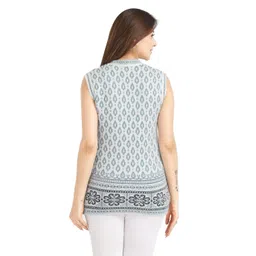 aarbee Sleeveless Woollen Cardigan for Women image 3