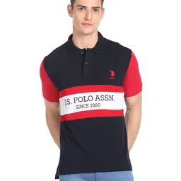 u.s. polo assn. Men's Color Block Slim Fit T-Shirt image 1