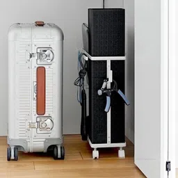 ATORSE Yoga Mat Storage Rack Cart Dumbbell Storage for Kettlebells Resistance Bands White image 2