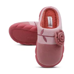 vritraz Unisex Adult Comfort Closed Toe Warm Fur Home Clogs Indoor Slipper for Women image 1