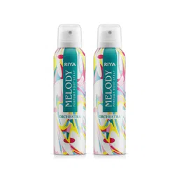 RIYA MELODY ORCHESTSA | 150 ml Body Spray for Women | Citrus Floral Fresh Scent | Mild Fragrance | Morning Fresh Fragrance Scent | Pack of 2 (150 ml Each) image 1