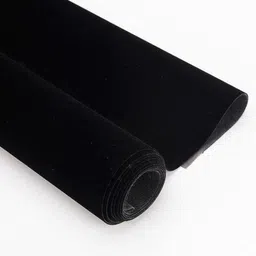 calandis CALANDIS® Self Adhesive Velvet Fabric DIY Liner Paper Bows Jewelry Drawer Cover Black image 2
