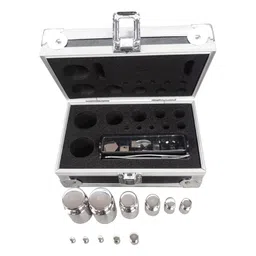 PreAsion F1 Grade 1mg-200g Calibration Weight Stainless Steel Calibration Weight Kit with Tweezer for Laboratory and Measurement Industries image 2