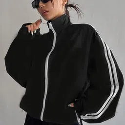 Modern Zip Zipper Jacket,Bomber Jacket,Women Casual Jacket,Jacket14,Zipper Jacket For Women. image 3