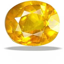 todani jems ? 9.25 Ratti Cultured Yellow Sapphire Pukhraj Certified Precious Loose Gemstone for Men's and Women's image 1