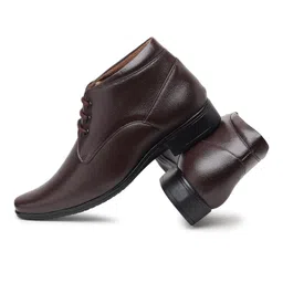 zixer Synthetic Leather Mens Formal Shoes || Office Formal Shoes Men Latest Stylish|| Formal Shoes for Men Patent Leather Lace Up Party Formal Shoe image 4