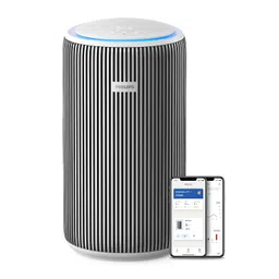 PHILIPS Smart Air Purifier AC3220/60 Upto 135 m2 Room Size Smart Portable Air Purifier Real Time AQI Display|Covers upto 600 sqft 520 m3/h|(Silver, Arctic White) image 1