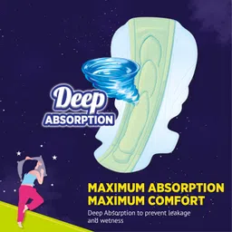 Sofy Anti Bacteria Overnight Extra Long Sanitary Pads, XX-Large, Pack of 20 image 4