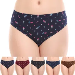 rupa Women's Cotton Printed P10 105 Bottom Style All Over Print Hipster Panties image 1