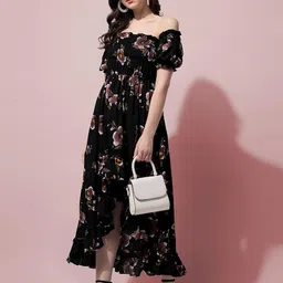 oomph! Women's Crepe A-Line Maxi Dress image 4