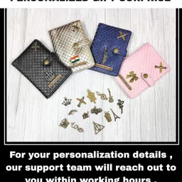 the bling stores Personalized Custom Genuine PU Leather Passport Cover/Name Crafted/ 2 Charms/Unique Design Unisex Passport Cover (Black) image 5