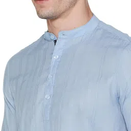 spykar Men's Cotton Blend Solid Slim Shirt image 3