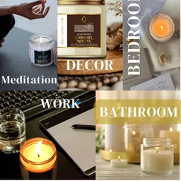 ThinkArtDecor Soy Wax Scented Candles for Home Decoration, Burn Time 35-40 Hrs, Luxury Fragrance Candles for Gifting, Aesthetic Glass Jar Aroma Therapy Candle (French Vanilla) image 4