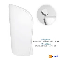 E-ware By Puffin 500ml Easytouch Manual Soap,Gel,Lotion,Shawer Gel Dispenser - White image 2