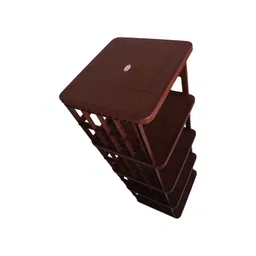 Surprise Plastic Heavy Duty Bookshelf 4 Stage Brown Colour image 5