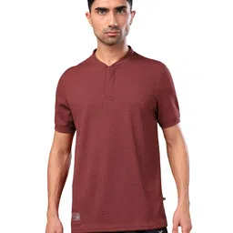 technosport Mens Slim Fit Active Wear Gym T-Shirt with Half Sleeves for Workout, Sports, Quick Dry image 1
