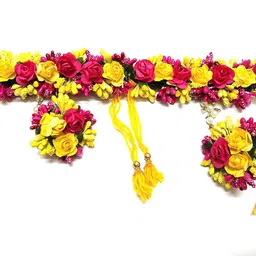 12seasons Set for Women Floral Gota Patti for Women & Girls (Mehandi/Haldi) image 4
