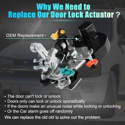 uxcell Front Left Side Power Door Lock Actuator Motor for Chrysler PT Cruiser 2005-2008 No.5067309AA/5067309AB/5067309AC/5067309AA image 3