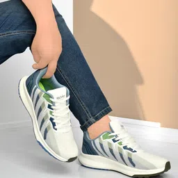 health fit Sports Shoes with Crystal Cushion Technology Lightweight Shoes Training Cricket,Gym,Comfortable Extra Max Cusion with Memory Foam Insole Running Shoes for Men HF146 image 2