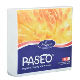 Paseo Elegant International Quality 2 Ply Extra Soft 30 x 30 cm Tissue Paper Napkins 50 Pulls (Pack Of 5) image 1