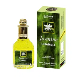 INDRA SUGANDH BHANDAR Attar For Unisex Pure Jasmine, 25ml Roll On Rich & Divine Original & Pure Chameli Flower Long Lasting Liquid Fragrance Pack image 1