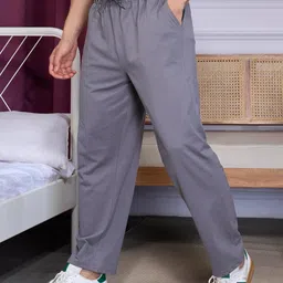 jinxer Men Midrise Straight Fit Cotton Pajamas, Lowers, Night Pant, Joggers, Sports Trousers, Gym n Lounge Wear Wide Leg Track Pant for Boys image 4