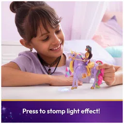 Unicorn Academy, Sophia & Light Magic Wildstar with Rainbow Light-up Effects, 2 Riding Accessories, Dolls & Unicorn Toys for Girls Ages 4 and up image 3