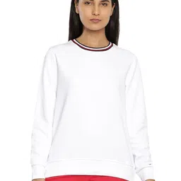 tommy hilfiger Women Cotton Round Neck Sweatshirt image 1