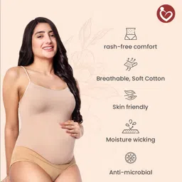 the mama klub Pack of 3 Maternity Panties, Low Waist, Cotton, v Shape, Super Comfortable, Pregnancy image 5