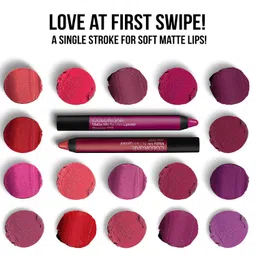 Colorbar Matte me as I am Lipcolor-Outrage, Mauve, 2 g | Moisturize and condition lips| Long Lasting| Waterproof and Smudge-proof image 3