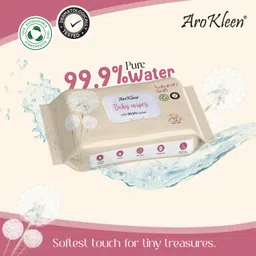 aro kleen AroKleen 99.99% Pure Water 216 Count Baby Wipes with lid I Rash-Free Wipes | Dermatologically Tested | Plant Based - 100% Biodegradable Wipes for Babies | 3X Super Thick | Aloe Vera & Calendula Oil | Alcohol Free- Pack Of 3 image 3