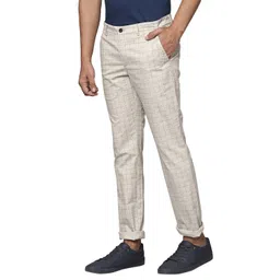 park avenue Men's Cotton Blend Print Pattern Neo Fit Flat Front Chinos image 3
