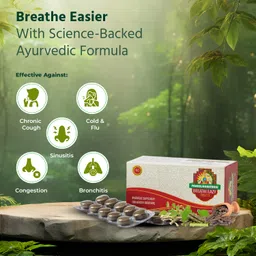Pankajakasthuri Breathe Eazy Tablet Ayurvedic For Cough & Cold, Sinus, Asthma, Bronchitis & Breathing Disorders | Natural Immunity Booster | Unique Blend of 17 Ayurvedic Herbs - 60 Tabs image 3